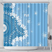 Bula Fiji Women's Day Shower Curtain Turquoise Masi Tapa LT7 - Polynesian Pride