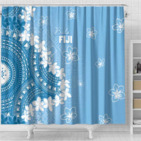 Bula Fiji Women's Day Shower Curtain Turquoise Masi Tapa LT7 - Polynesian Pride