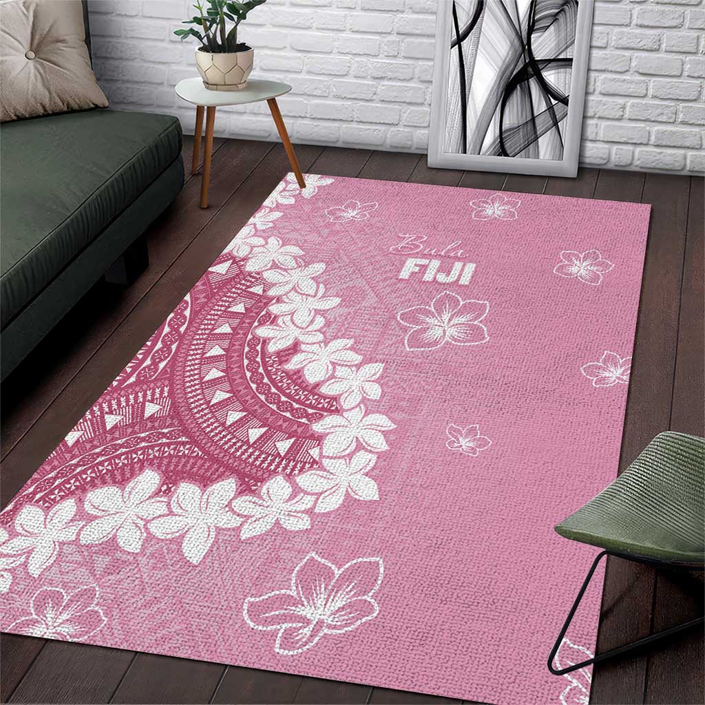 Bula Fiji Women's Day Area Rug Pink Masi Tapa LT7 Pink - Polynesian Pride