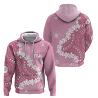Bula Fiji Women's Day Hoodie Pink Masi Tapa LT7 - Polynesian Pride