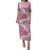 Bula Fiji Women's Day Puletasi Pink Masi Tapa