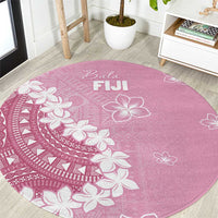 Bula Fiji Women's Day Round Carpet Pink Masi Tapa LT7 Pink - Polynesian Pride