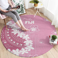 Bula Fiji Women's Day Round Carpet Pink Masi Tapa LT7 - Polynesian Pride