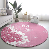 Bula Fiji Women's Day Round Carpet Pink Masi Tapa LT7 - Polynesian Pride