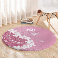 Bula Fiji Women's Day Round Carpet Pink Masi Tapa LT7 - Polynesian Pride