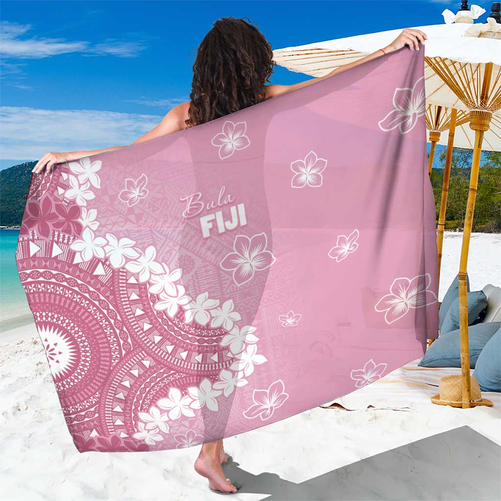 Bula Fiji Women's Day Sarong Pink Masi Tapa LT7 One Size 44 x 66 inches Pink - Polynesian Pride