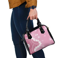 Bula Fiji Women's Day Shoulder Handbag Pink Masi Tapa LT7 - Polynesian Pride