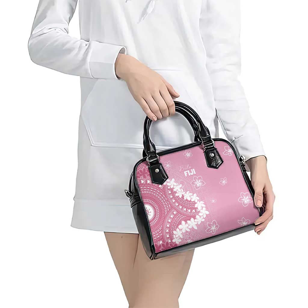 Bula Fiji Women's Day Shoulder Handbag Pink Masi Tapa LT7 - Polynesian Pride