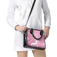 Bula Fiji Women's Day Shoulder Handbag Pink Masi Tapa LT7 - Polynesian Pride