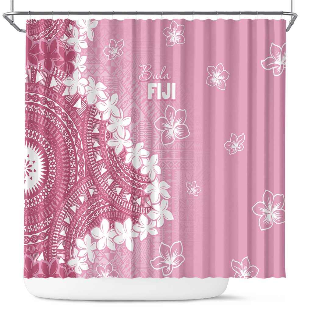 Bula Fiji Women's Day Shower Curtain Pink Masi Tapa LT7 Pink - Polynesian Pride