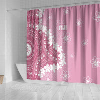 Bula Fiji Women's Day Shower Curtain Pink Masi Tapa LT7 - Polynesian Pride