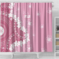 Bula Fiji Women's Day Shower Curtain Pink Masi Tapa LT7 - Polynesian Pride