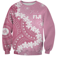 Bula Fiji Women's Day Sweatshirt Pink Masi Tapa LT7 Unisex Pink - Polynesian Pride