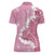 Bula Fiji Women's Day Women Polo Shirt Pink Masi Tapa