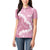 Bula Fiji Women's Day Women Polo Shirt Pink Masi Tapa