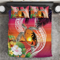 Polynesian Dreamy Turtle Bedding Set Sunset Scenery LT7 Art - Polynesian Pride