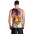 Polynesian Dreamy Turtle Men Tank Top Sunset Scenery