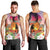 Polynesian Dreamy Turtle Men Tank Top Sunset Scenery