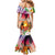 Polynesian Dreamy Turtle Mermaid Dress Sunset Scenery