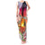 Polynesian Dreamy Turtle Tank Maxi Dress Sunset Scenery