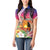 Polynesian Dreamy Turtle Women Polo Shirt Sunset Scenery