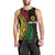 Personalised Vanuatu Men Tank Top Melanesian Sand Drawing Mixed - Ni Van and Proud LT7 - Polynesian Pride