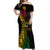 Personalised Vanuatu Off Shoulder Maxi Dress Melanesian Sand Drawing Mixed - Ni Van and Proud LT7 Women Black - Polynesian Pride