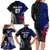 Personalised New Zealand Vs Samoa Rugby Family Matching Long Sleeve Bodycon Dress and Hawaiian Shirt Go Champions LT7 - Polynesian Pride