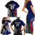 Personalised New Zealand Vs Samoa Rugby Family Matching Short Sleeve Bodycon Dress and Hawaiian Shirt Go Champions LT7 - Polynesian Pride