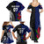 Personalised New Zealand Vs Samoa Rugby Family Matching Summer Maxi Dress and Hawaiian Shirt Go Champions LT7 - Polynesian Pride