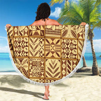 Niue Hiapo Motif Beach Blanket Tapa Classic LT7 - Polynesian Pride