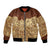 Niue Hiapo Motif Bomber Jacket Tapa Classic