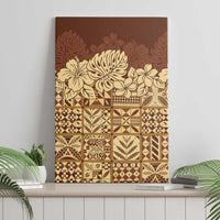 Niue Hiapo Motif Canvas Wall Art Tapa Classic LT7 - Polynesian Pride
