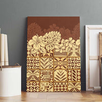 Niue Hiapo Motif Canvas Wall Art Tapa Classic LT7 - Polynesian Pride