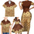 Niue Hiapo Motif Family Matching Short Sleeve Bodycon Dress and Hawaiian Shirt Tapa Classic