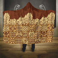 Niue Hiapo Motif Hooded Blanket Tapa Classic LT7 - Polynesian Pride