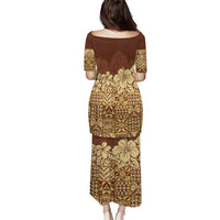 Niue Hiapo Motif Puletasi Tapa Classic LT7 - Polynesian Pride