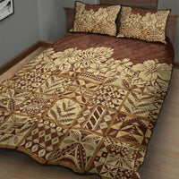 Niue Hiapo Motif Quilt Bed Set Tapa Classic LT7 - Polynesian Pride