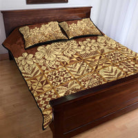 Niue Hiapo Motif Quilt Bed Set Tapa Classic LT7 - Polynesian Pride