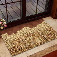 Niue Hiapo Motif Rubber Doormat Tapa Classic LT7 - Polynesian Pride