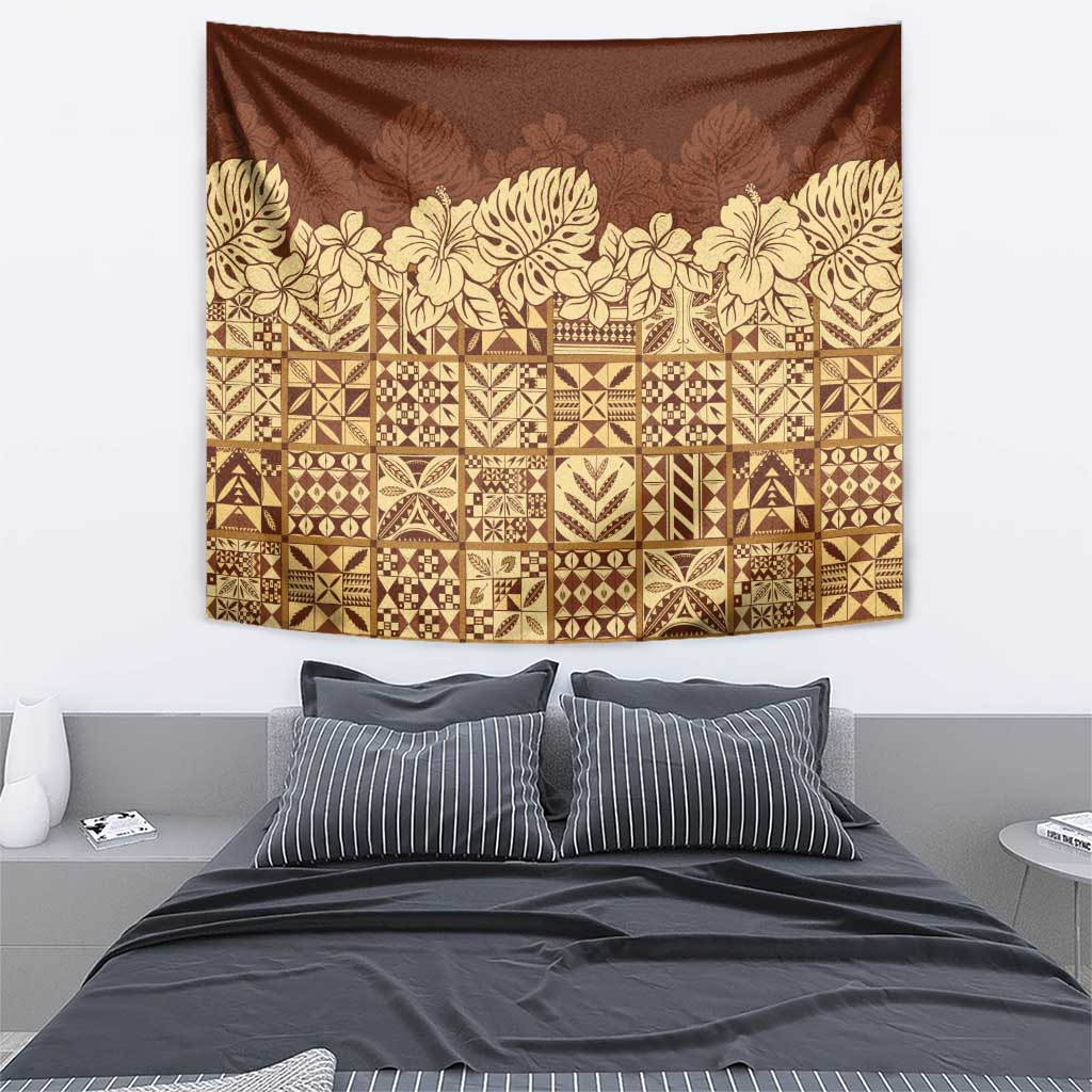 Niue Hiapo Motif Tapestry Tapa Classic LT7 - Polynesian Pride