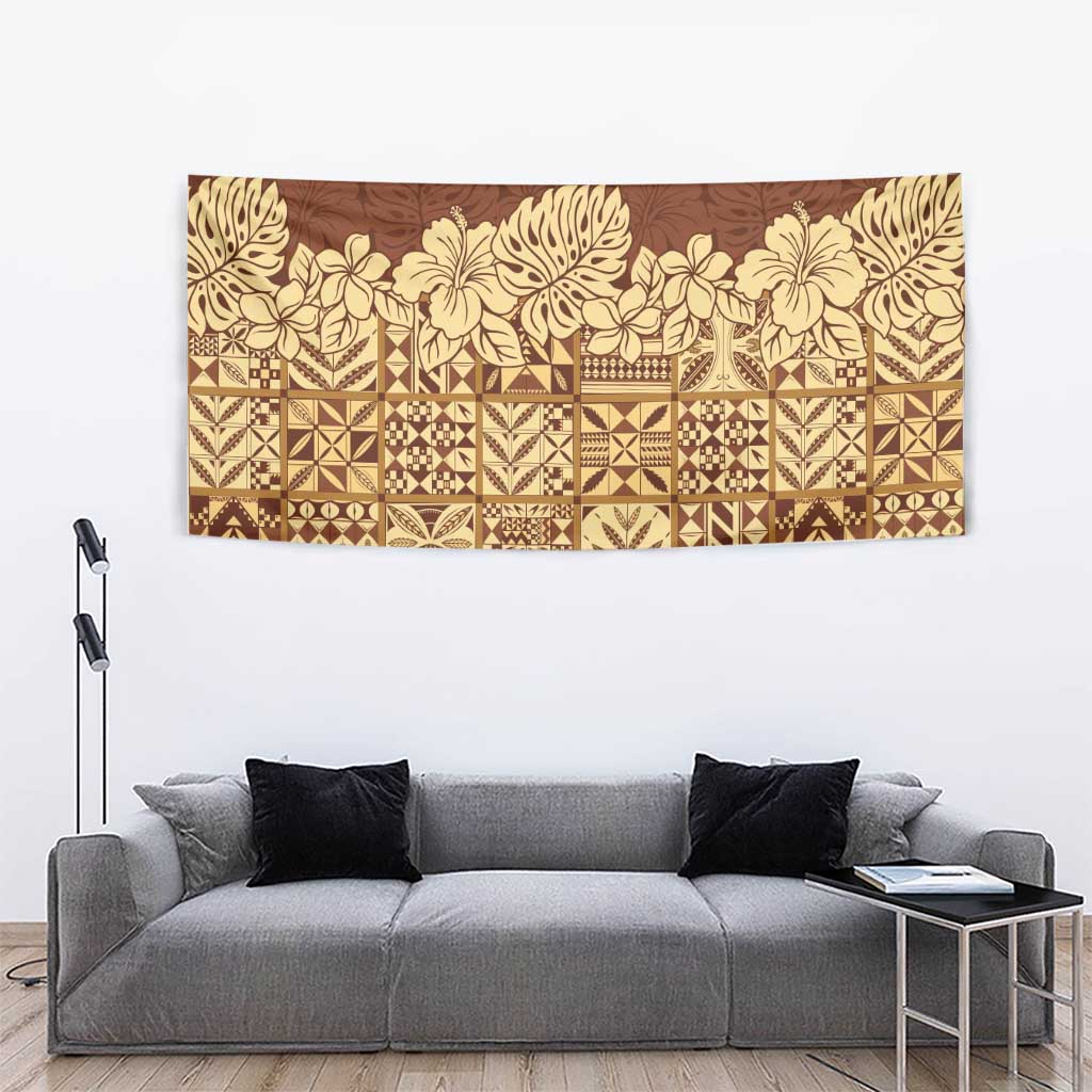 Niue Hiapo Motif Tapestry Tapa Classic LT7 - Polynesian Pride