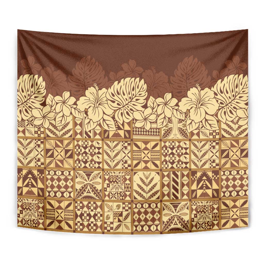 Niue Hiapo Motif Tapestry Tapa Classic LT7 - Polynesian Pride