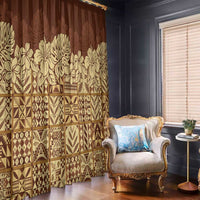 Niue Hiapo Motif Window Curtain Tapa Classic LT7 - Polynesian Pride