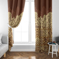 Niue Hiapo Motif Window Curtain Tapa Classic LT7 - Polynesian Pride