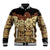 Niue Hiapo Motif Baseball Jacket Tapa Classic - Black Ver