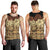 Niue Hiapo Motif Men Tank Top Tapa Classic - Black Ver