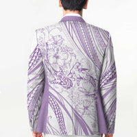 Sharks Couple Dreamy Polynesians Floral Sea Blazer Lilac LT7 - Polynesian Pride