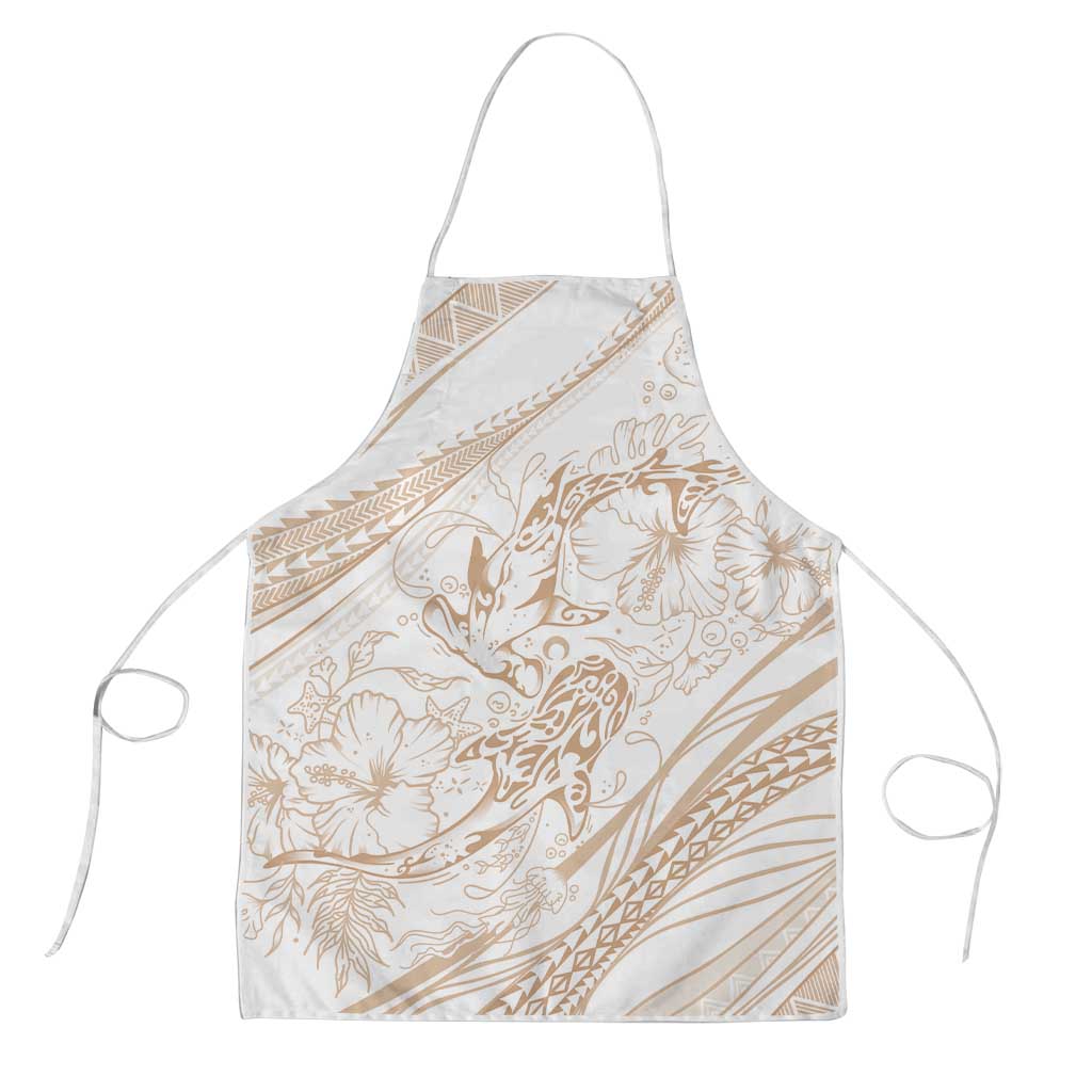 Sharks Couple Dreamy Polynesians Floral Sea Apron Hazel LT7 Hazel - Polynesian Pride