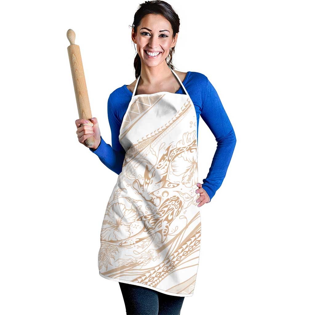 Sharks Couple Dreamy Polynesians Floral Sea Apron Hazel LT7 - Polynesian Pride